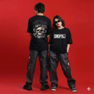 Luxenbourg Devil Oversized Tee – Black Edition